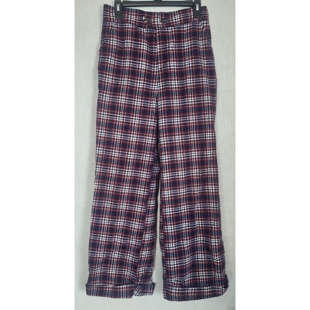 Vintage 70's Bread and Butter Pants / Jeans Red White Plaid GROOVY Unique Comfy